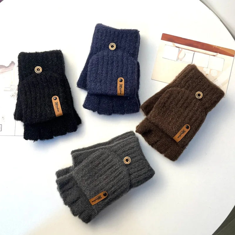 Stretchable Knitted Gloves for Writing and Typing