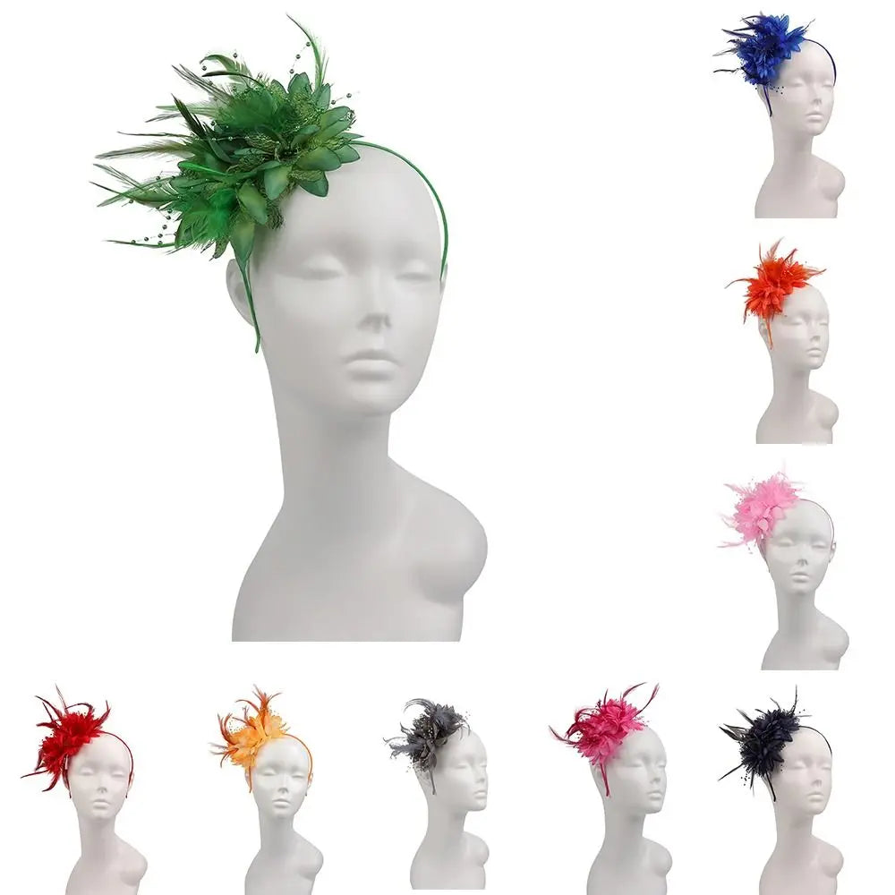 Exposition de bandeau fascinateur en plumes élégants dans diverses couleurs et styles.