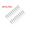 A set of 20 precision watch link pins for removal tools.