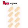 Huit paires de repose-nez pour lunettes réutilisables autocollantes beige sur fond blanc.