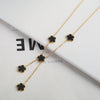 Gold Plated Stainless Steel Plant Flower Bracelet