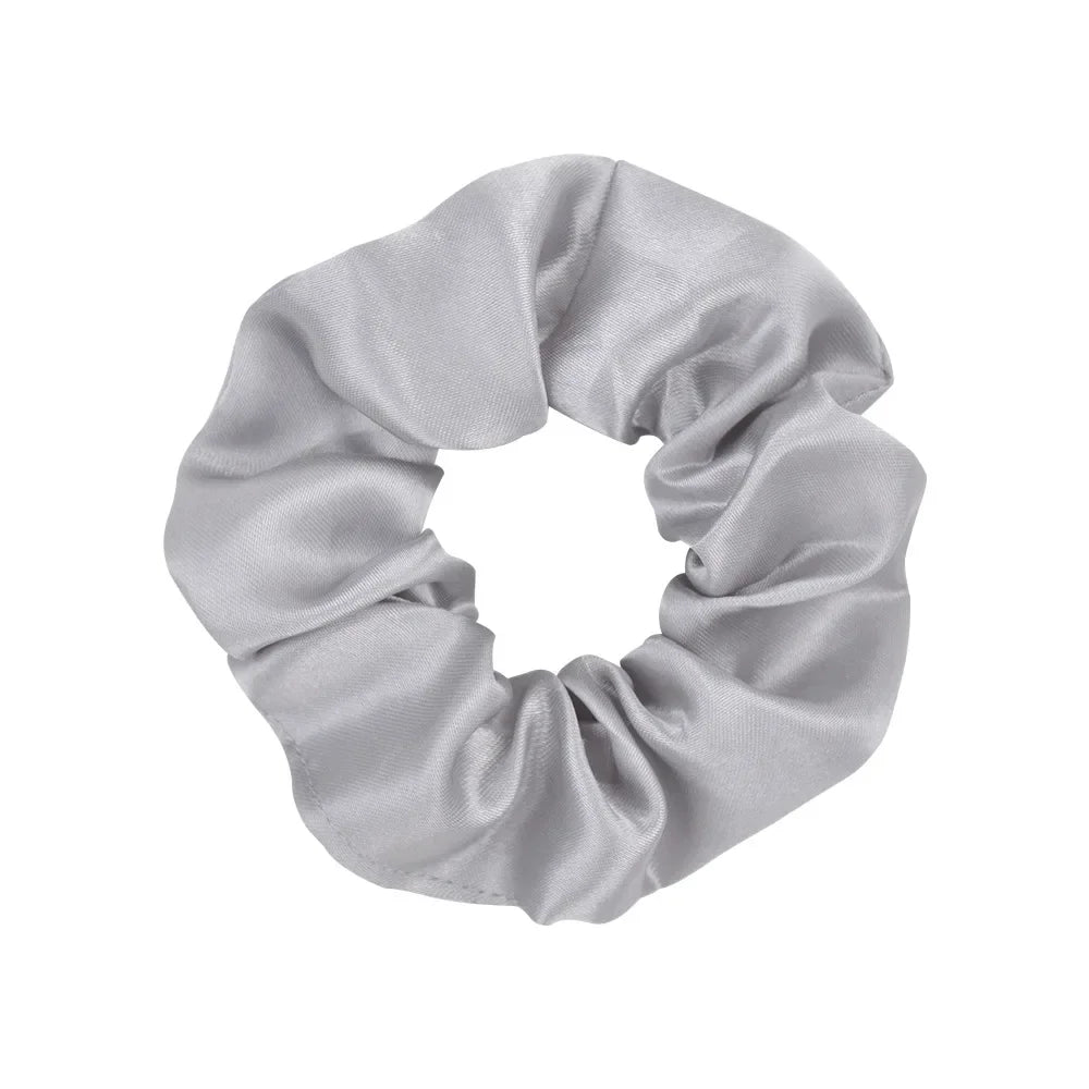 Colorful Satin Scrunchies for Hair