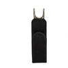 Black adjustable elastic waistband buckle set with a fabric strap.