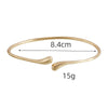 Gold droplet arm bangle measuring 8.4cm and weighing 15g