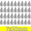 A set of punk rock bullet rivets in 7x20mm size for DIY crafting