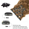 Black hair clips used to secure and hold synthetic hair extensions together