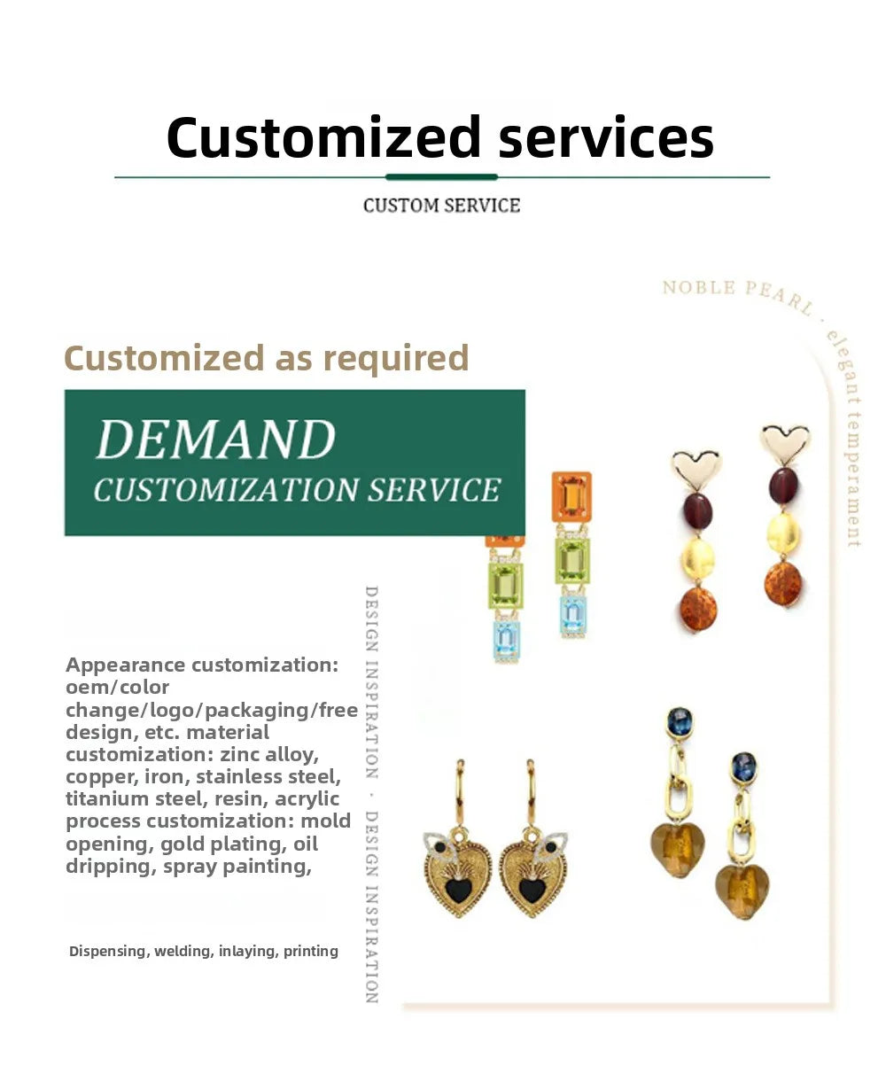 A display of various customized pendant necklaces featuring different gemstone colors and gold plating.