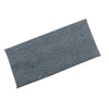A dark gray knitted sports headband for yoga and gym