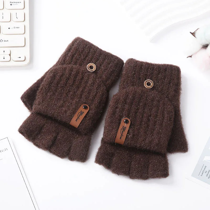 Stretchable Knitted Gloves for Writing and Typing