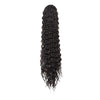Black water wave curly drawstring ponytail hair extension