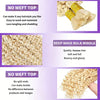 Bundle of light blonde wavy human hair braiding extensions shown in various styles and textures