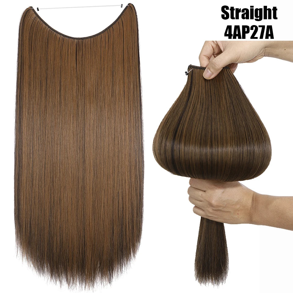 20-Inch Synthetic Invisible Wire Hair Extensions