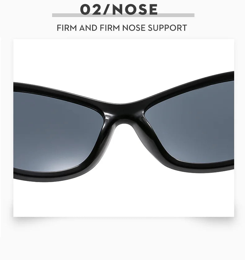 Schwarze Wrap-Around-Sonnenbrille mit Schmetterlingsdetail