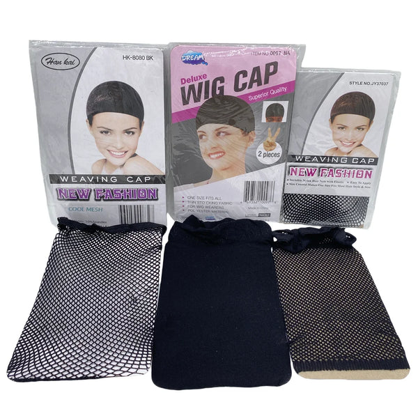 Packaging and netting of Deluxe Wig Cap products for hair