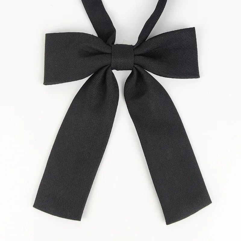 Black classic butterfly ribbon tie set for students