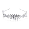 Silver gold leaf headband featuring delicate leaves for bridal or party accessories