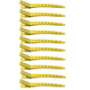 A set of professional fixed hair pins for styling in gold color