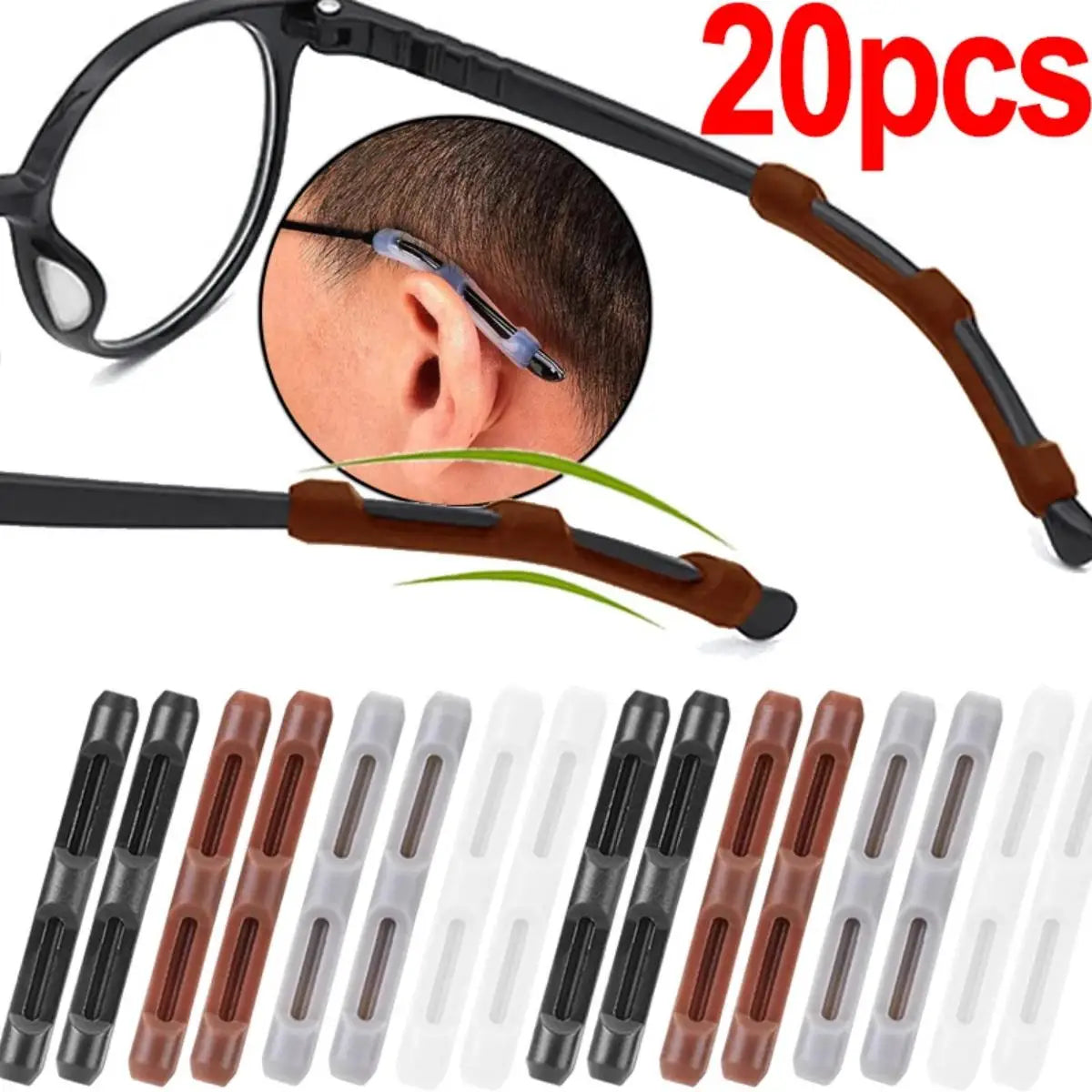 Set rutschfeste Silikon-Brillen-Eye-Frames in verschiedenen Farben und Stilen