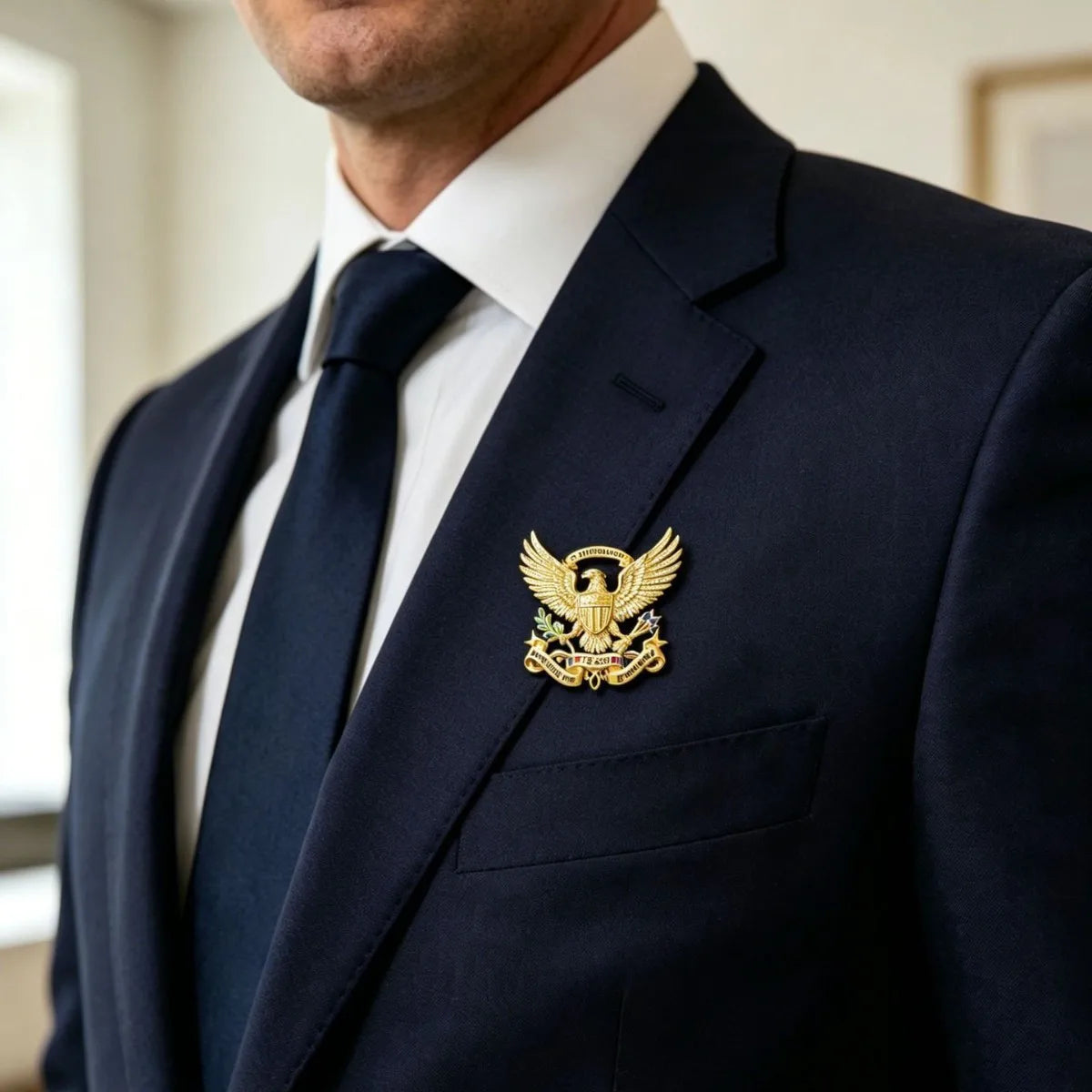 Patriotic Anniversary Lapel Pin Brooch