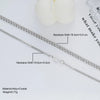 A set of dainty stainless steel heart link necklaces with various lengths displayed on a white background.
