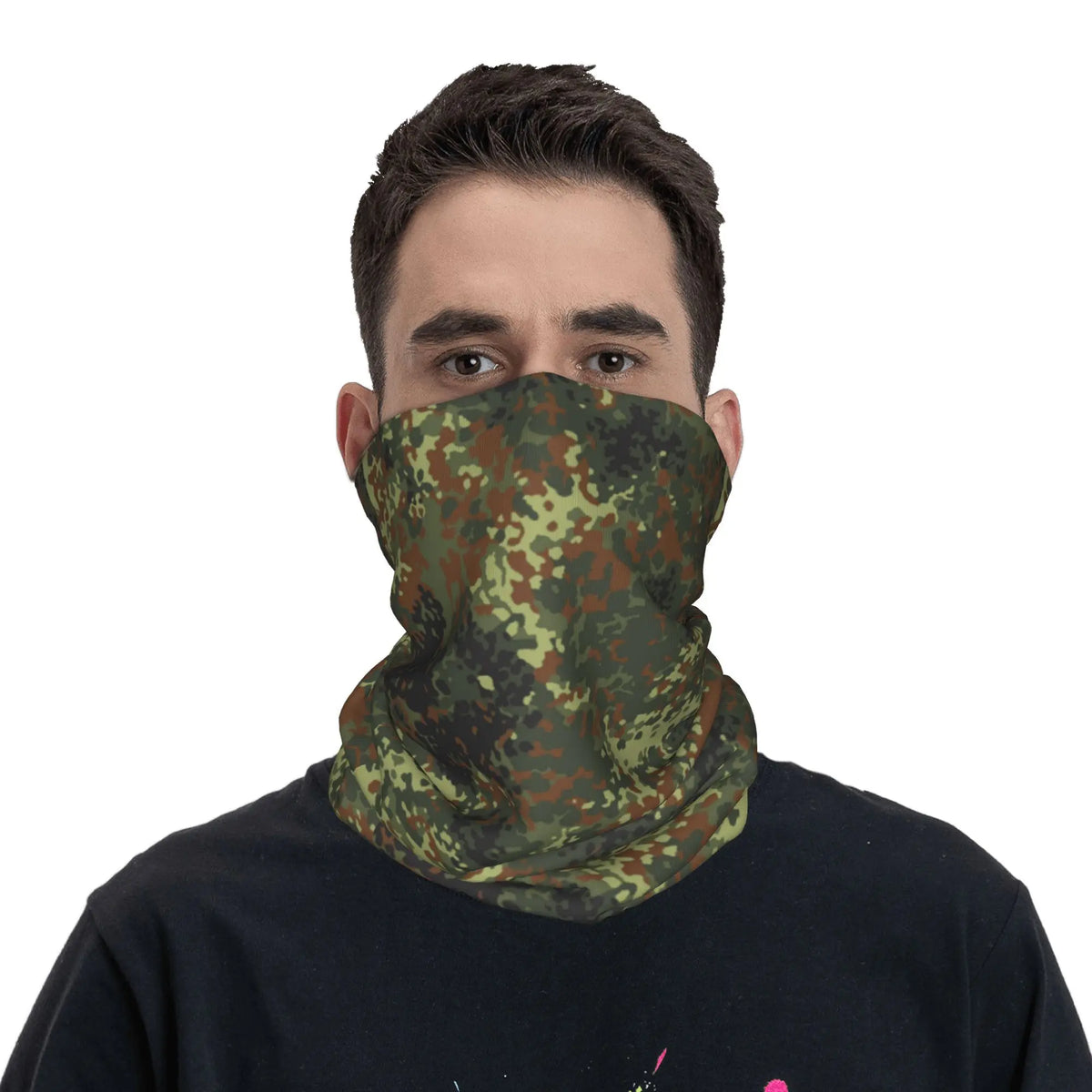 Camouflage Neck Gaiter for Winter Outdoor Activities