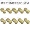 A collection of vintage antique bronze decision coins labeled YES and NO, packaged in 10 pieces.