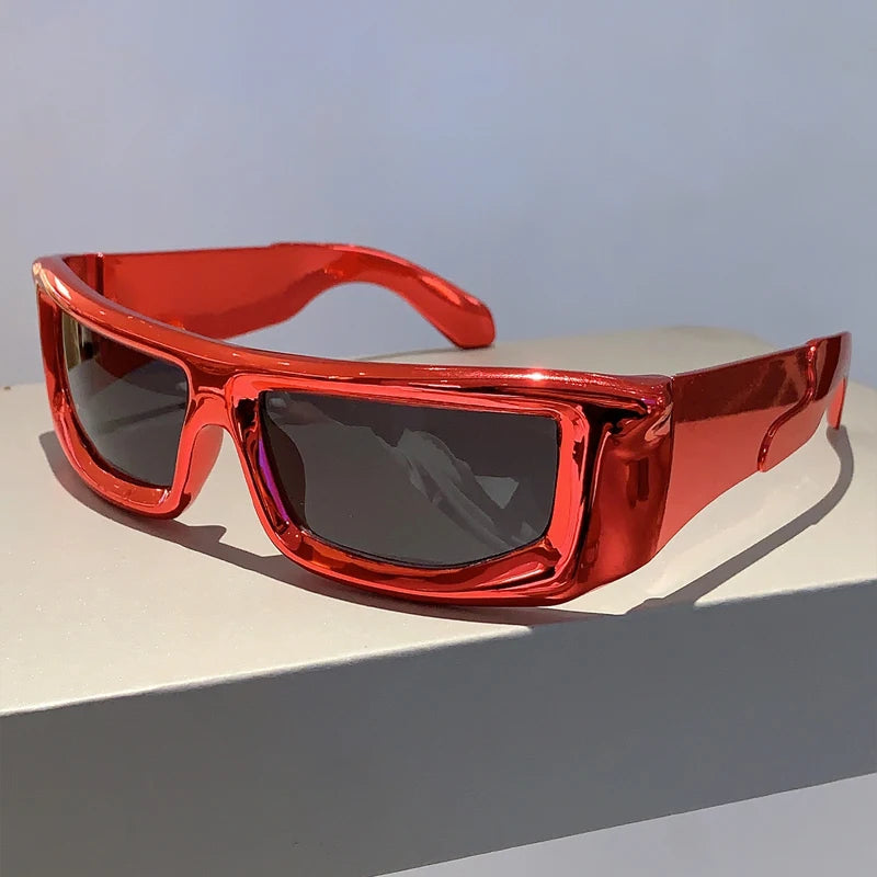 Y2K Metallic Rim Sunglasses