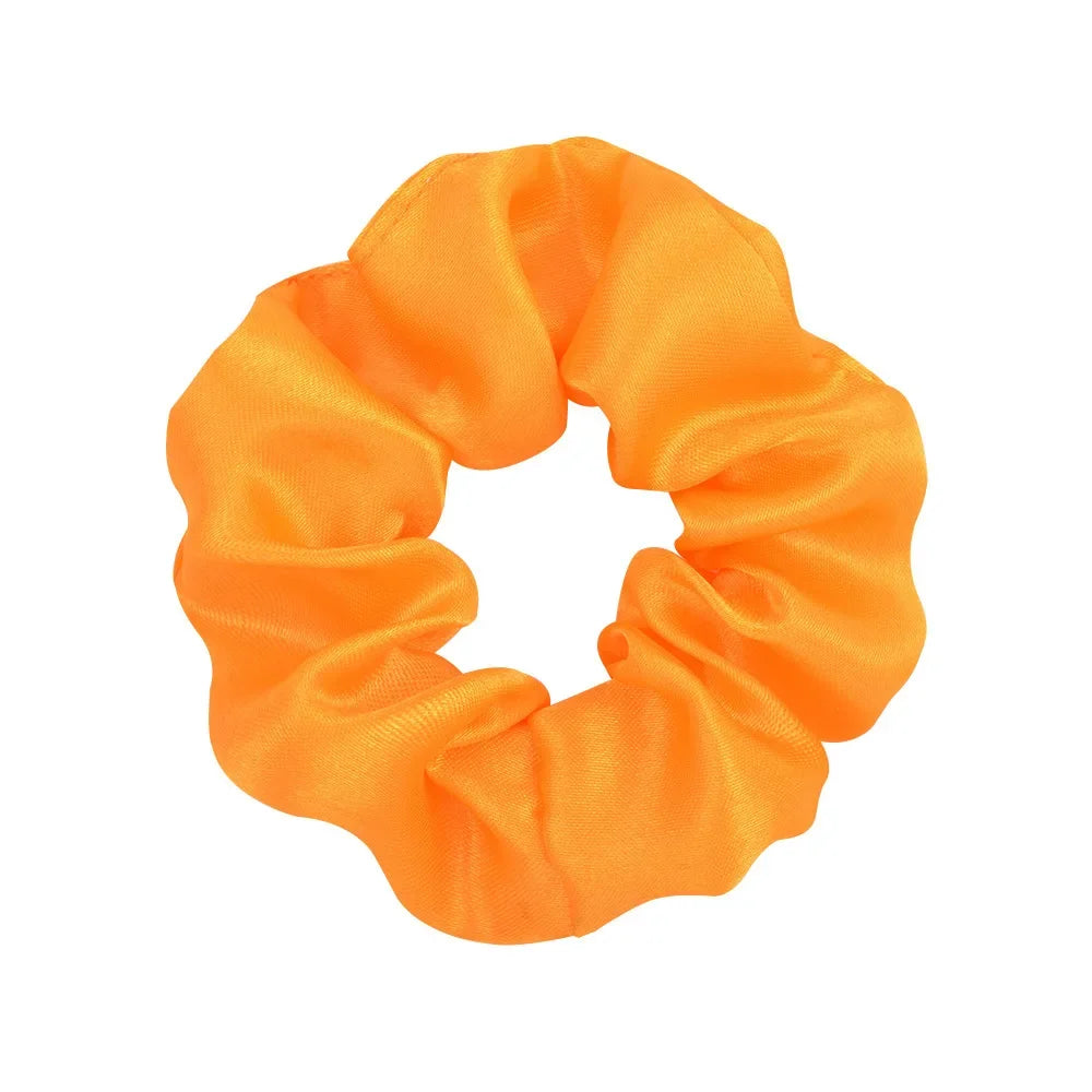 Colorful Satin Scrunchies for Hair
