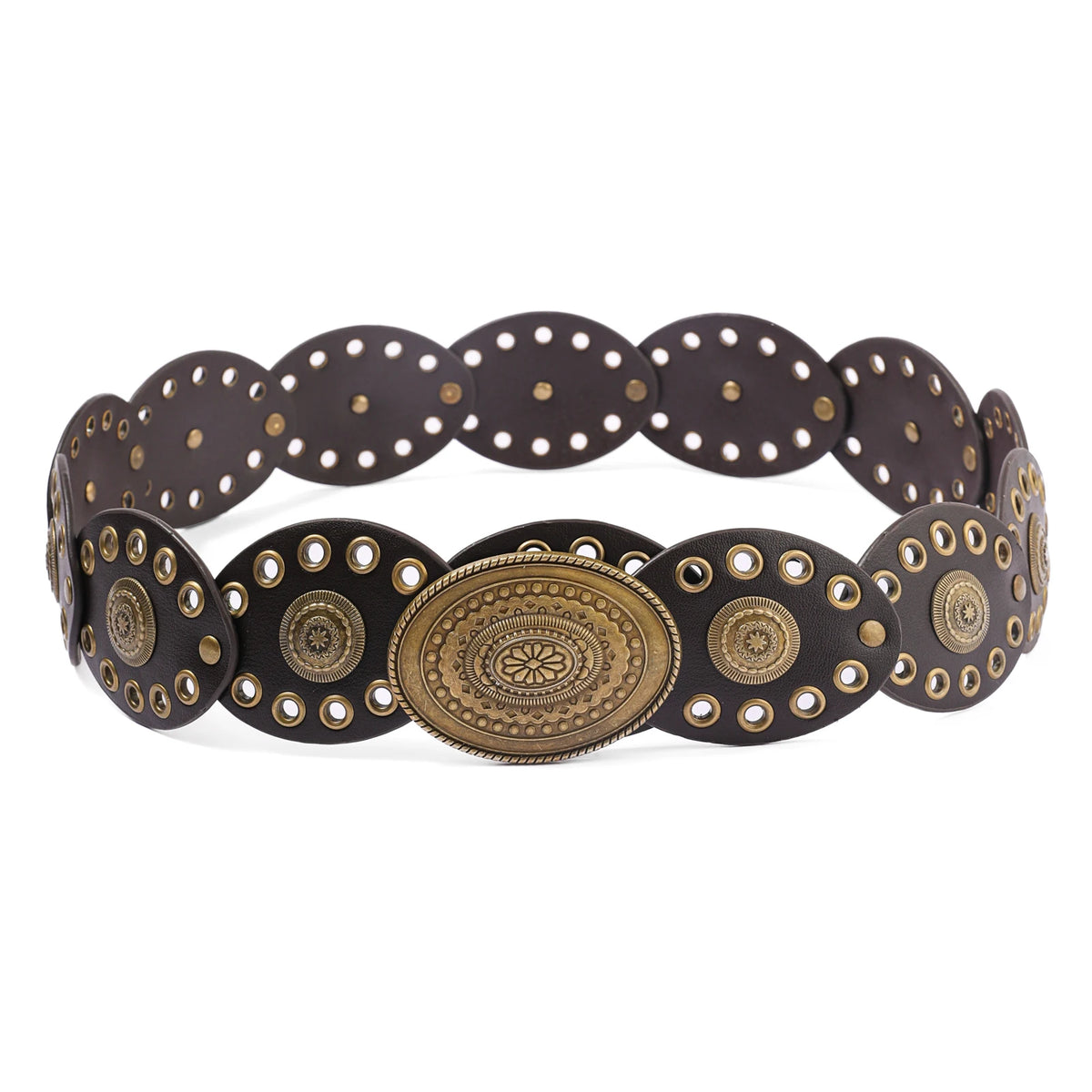 Bohemian PU Leather Wide Waist Belt