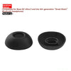 A pair of black silicone ear tips for Bose QC Ultra II and 4th-generation Great Shark Bluetooth headphones.