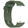 A dark olive green replacement silicone watch strap for a Redmi smartwatch.