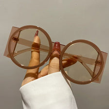 Round Double Color Fashion Sunglasses