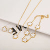 Gold Plated Stainless Steel Plant Flower Bracelet