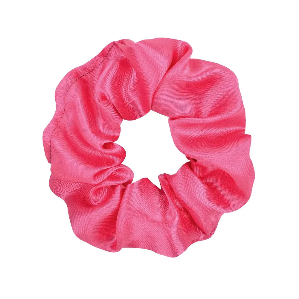 Colorful Satin Scrunchies for Hair