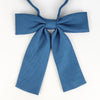 A blue striped butterfly ribbon tie set for students