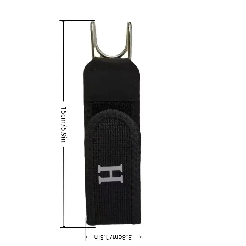 Black adjustable elastic waistband buckle set with silver metal components