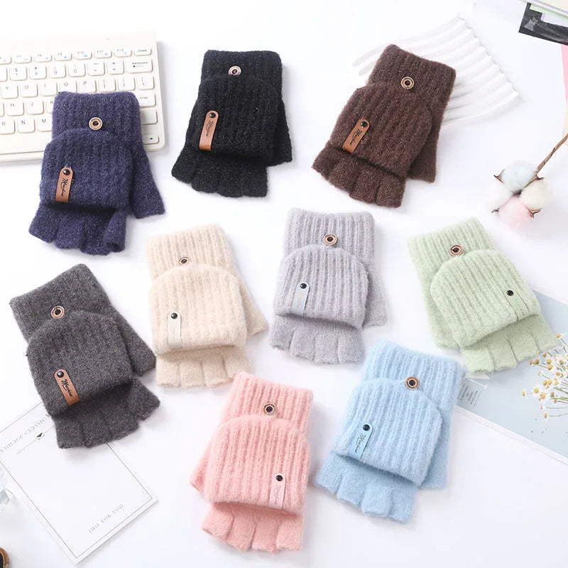 Stretchable Knitted Gloves for Writing and Typing
