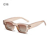 Peach-toned vintage butterfly wrap sunglasses with clear frames and tinted lenses
