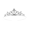 Tiara y corona de cristal brillante para peinado, accesorio para novia o vestuario formal.